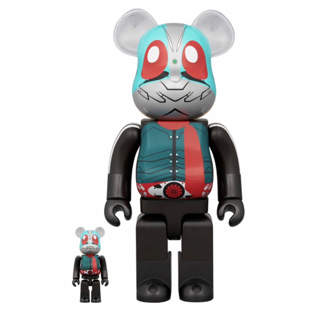 MEDICOM TOY(メディコムトイ)のBE@RBRICK 仮面ライダー第2+1号 100％ & 400％ エンタメ/ホビーのフィギュア(その他)の商品写真