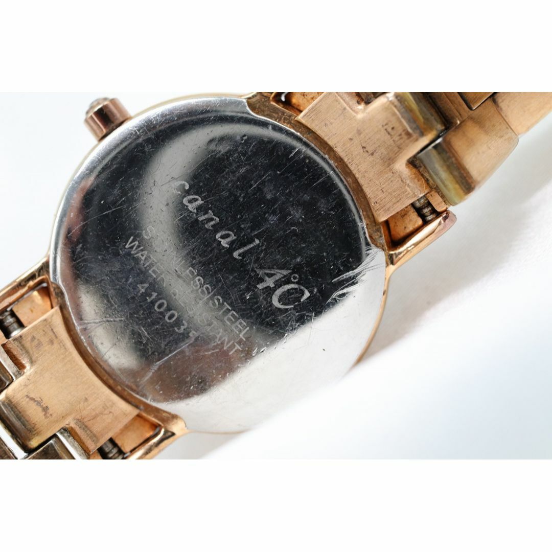 canal４℃(カナルヨンドシー)の【W143-13】動作品 電池交換済 canal 4℃ カナルヨンドシー 腕時計 レディースのファッション小物(腕時計)の商品写真