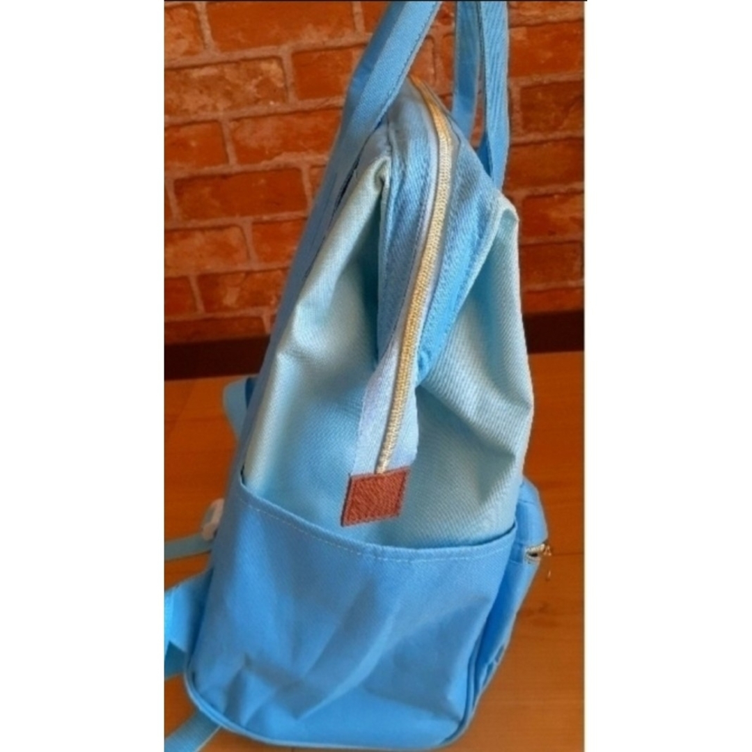 シナモロール(シナモロール)の美品　シナモン　シナモンロール　リュック　サンリオ　スカイブルー レディースのバッグ(リュック/バックパック)の商品写真