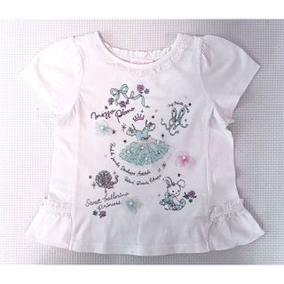 【美品】★mezzo piano★メゾピアノ★半袖Tシャツ★100