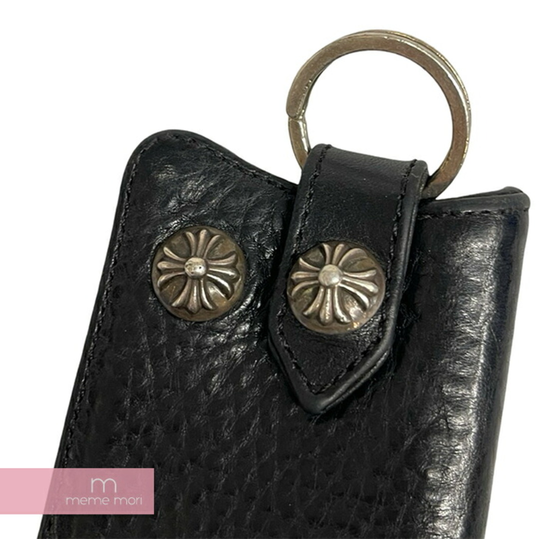 Chrome Hearts(クロムハーツ)のCHROME HEARTS Key Case クロムハーツ キーケース キーリング キーホルダー クロスボール レザー アクセサリー 小物 ブラック【240512】【中古-C】【me04】 レディースのファッション小物(財布)の商品写真