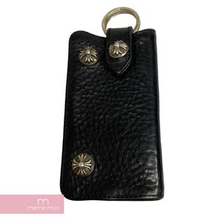 Chrome Hearts - CHROME HEARTS Key Case クロムハーツ キーケース キーリング キーホルダー クロスボール レザー アクセサリー 小物 ブラック【240512】【中古-C】【me04】