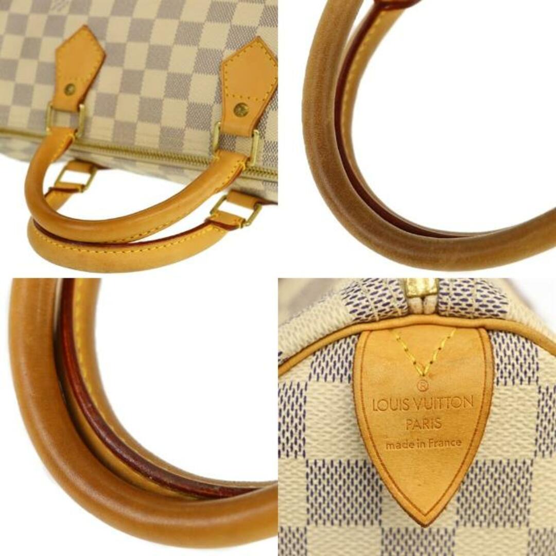 LOUIS VUITTON(ルイヴィトン)のルイヴィトン ボストンバッグ スピーディ30 N41533 中古 ダミエ アズール ホワイト レザー LOUIS VUITTON 【中古】 | ハンドバッグ 手提げ ユニセックス バック ブランド 白 ファッション ABランク レディースのバッグ(ボストンバッグ)の商品写真