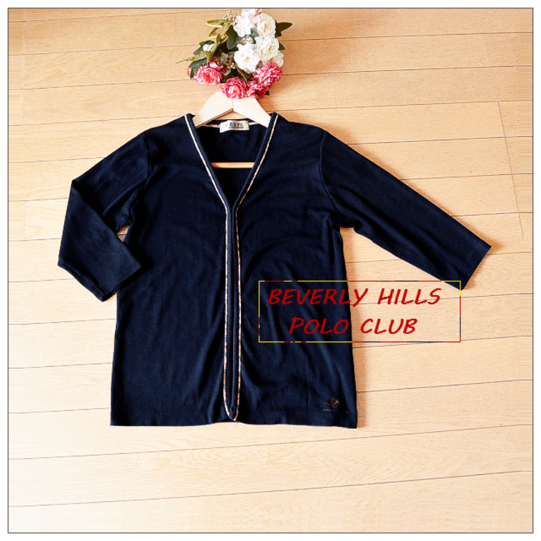 BEVERLY HILLS POLO CLUB（BHPC）(ビバリーヒルズポロクラブ)の21日まで値下げ★送料込【BeverlyHillsPoloClub】カーディガン レディースのトップス(カーディガン)の商品写真