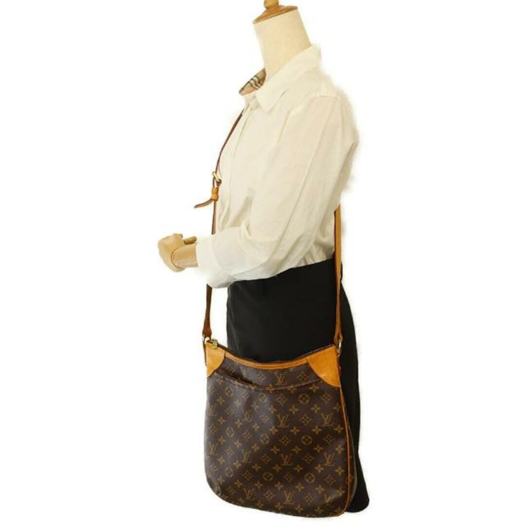 LOUIS VUITTON(ルイヴィトン)のルイヴィトン ショルダーバッグ オデオン PM 中古 M56390 モノグラムライン ブラウン レザー LOUIS VUITTON 【中古】 | 斜め掛け バック 肩掛け 茶 レディース ファッション 鞄 LV ビトン カバン ブランド ABランク レディースのバッグ(ショルダーバッグ)の商品写真