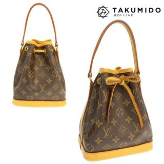 ルイヴィトン(LOUIS VUITTON)のルイヴィトン ショルダーバッグ ミニノエ M42227 中古 モノグラム ライン ブラウン レザー LOUIS VUITTON 【中古】 | 手提げ バック 鞄 カバン ブランド ルイビトン LV ファッション レディース Bランク(ショルダーバッグ)