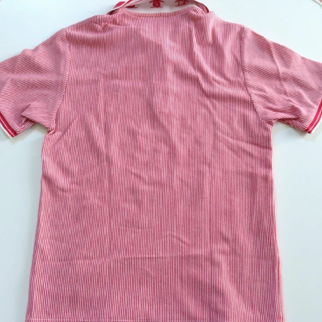 Munsingwear(マンシングウェア)のマンシングウェア　赤ストライプの半袖ポロシャツ レディースのトップス(ポロシャツ)の商品写真