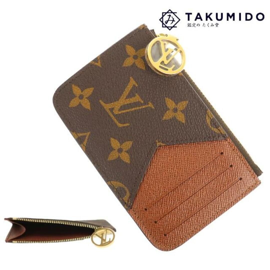 LOUIS VUITTON(ルイヴィトン)のルイヴィトン カードケース コインケース ポルト カルト ロミー M81880 未使用 モノグラム ライン ブラウン レザー LOUIS VUITTON 【中古】 | 茶色 財布 小銭入れ ファッション ルイビトン LV サイフ ブランド小物 美品 プレゼント レディースのファッション小物(コインケース)の商品写真