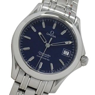 オメガ(OMEGA)のオメガ OMEGA シーマスター ジャックマイヨール 2507.80 時計 メンズ ブランド 4000本限定 デイト 自動巻き AT ステンレス SS シルバー ブルー 磨き済み【中古】(腕時計(アナログ))