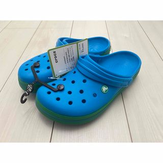 新品タグ付き 28cm クロックス crocs クロックバンド ブルーグリーン