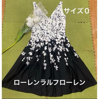 １３日限定値下げ！美品！ローレンLR！クリーニング済☆素敵な花柄ワンピース