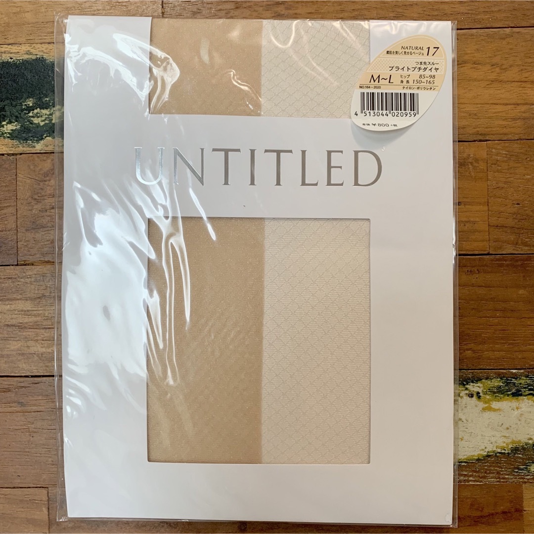 UNTITLED(アンタイトル)のY080：UNTITLED ストッキング つま先スルー ブライトプチダイヤ レディースのレッグウェア(タイツ/ストッキング)の商品写真