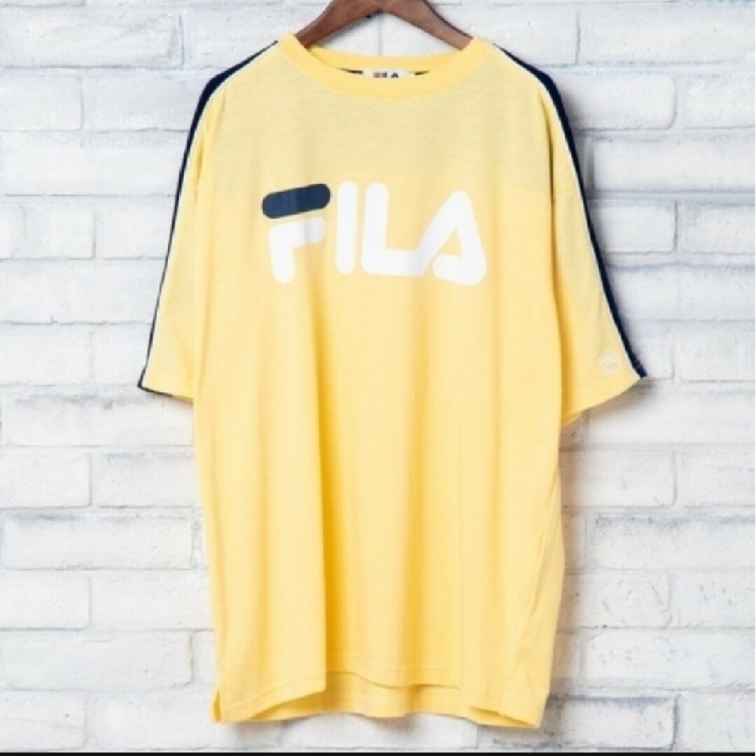 FILA(フィラ)の最終sale!! WEGO/FILA別注 パイピング切替Tシャツ メンズのトップス(Tシャツ/カットソー(半袖/袖なし))の商品写真