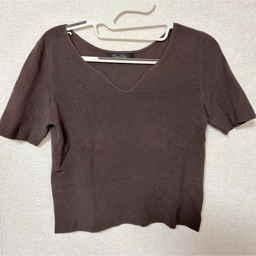 COCO DEAL(ココディール)のココディール 半袖 ニット カットソー トップス  春 夏 メンズのトップス(Tシャツ/カットソー(半袖/袖なし))の商品写真