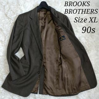 ブルックスブラザース(Brooks Brothers)の【超希少XLサイズ相当 90s】ブルックスブラザーズ テーラードジャケット 茶(テーラードジャケット)