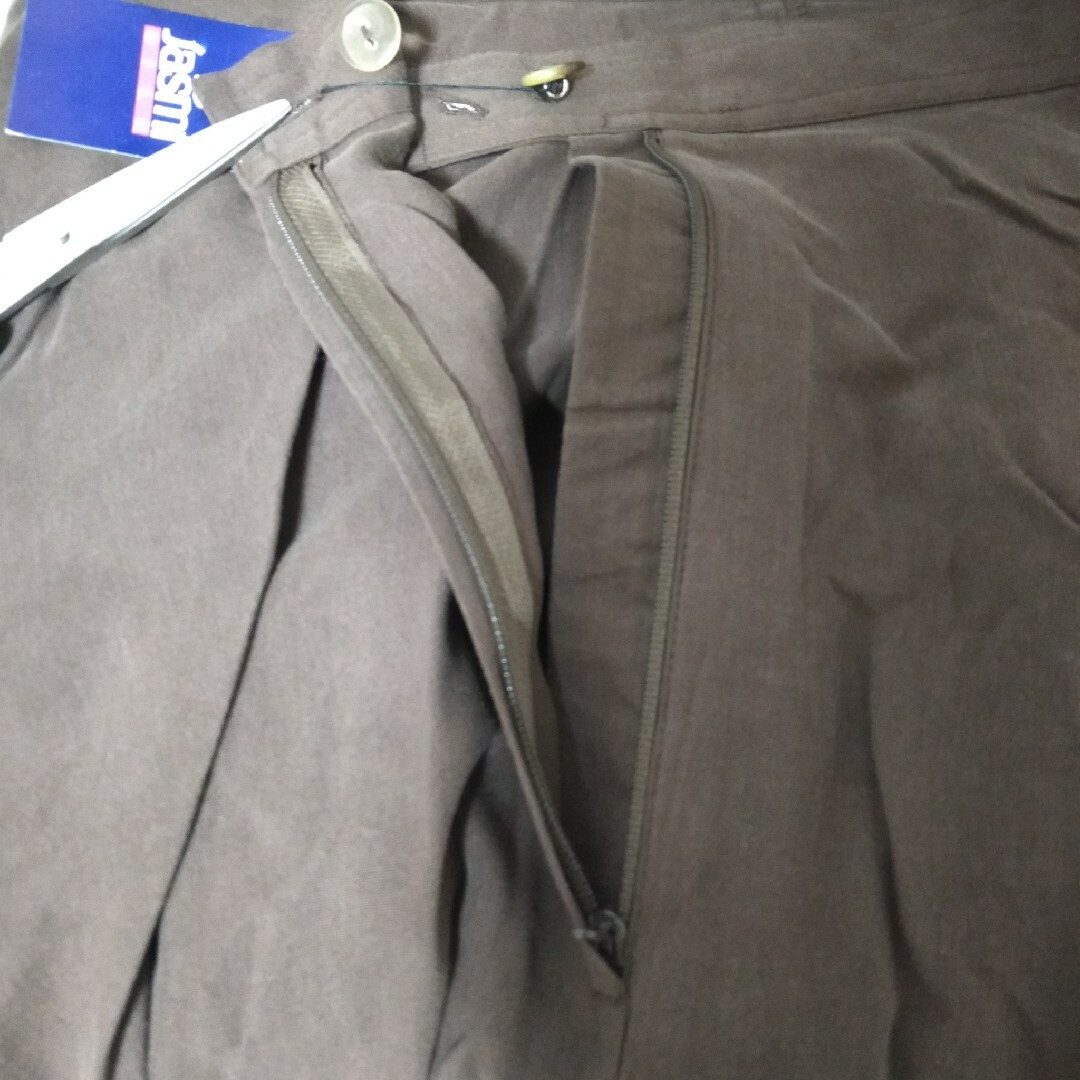 【jasmi フレアスカート M シルク 絹 ジッパー ショートパンツ付A719 レディースのスカート(ロングスカート)の商品写真