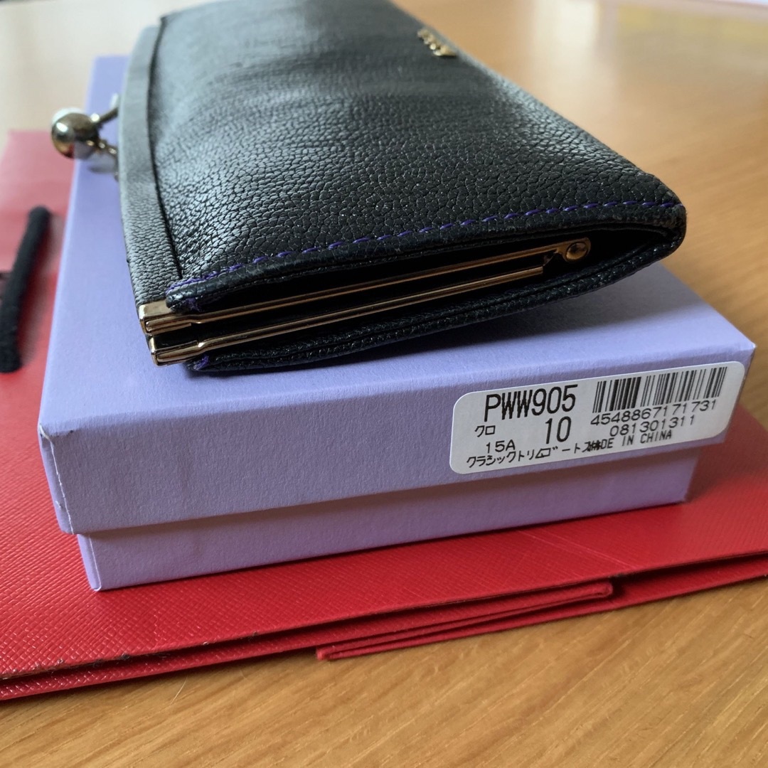 Paul Smith(ポールスミス)のPaul Smith さん 長財布 黒 レザー がま口財布 レディースのファッション小物(財布)の商品写真