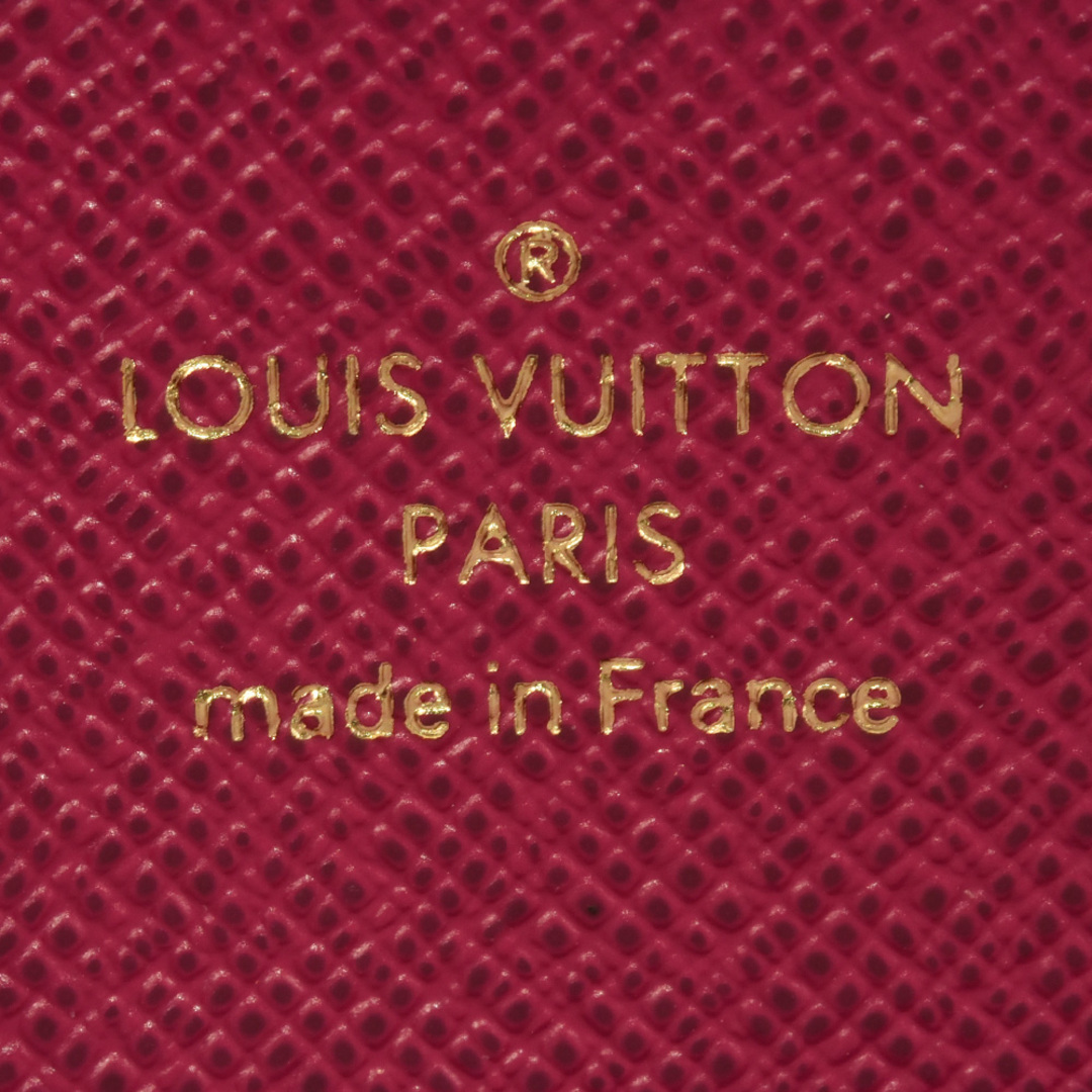 LOUIS VUITTON(ルイヴィトン)のルイヴィトン LOUIS VUITTON ジッピー ウォレット ラウンドファスナー モノグラム キャンバス M41895 フューシャ RFID(ICチップ)内蔵【中古】 レディースのファッション小物(財布)の商品写真