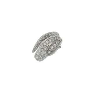 ピキヨッティ  スネークリング ダイヤ1.77ct エメラルド0.05ct(リング(指輪))