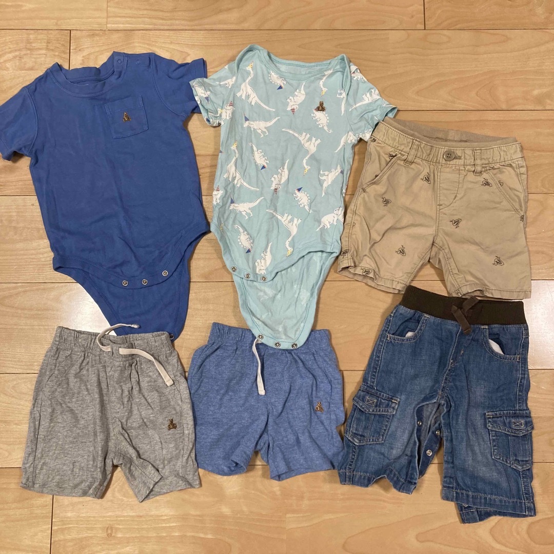 babyGAP(ベビーギャップ)のbaby Gap 男の子　半袖　夏用　子ども服まとめ売り　90cm 1歳　2歳 キッズ/ベビー/マタニティのキッズ服男の子用(90cm~)(パンツ/スパッツ)の商品写真