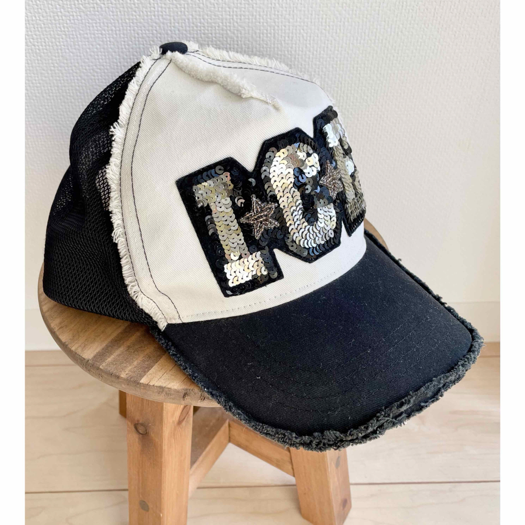YOSHINORI KOTAKE(ヨシノリコタケ)のヨシノリコタケ　YOSHINORI KOTAKE メッシュキャップ　黒　ICE メンズの帽子(キャップ)の商品写真
