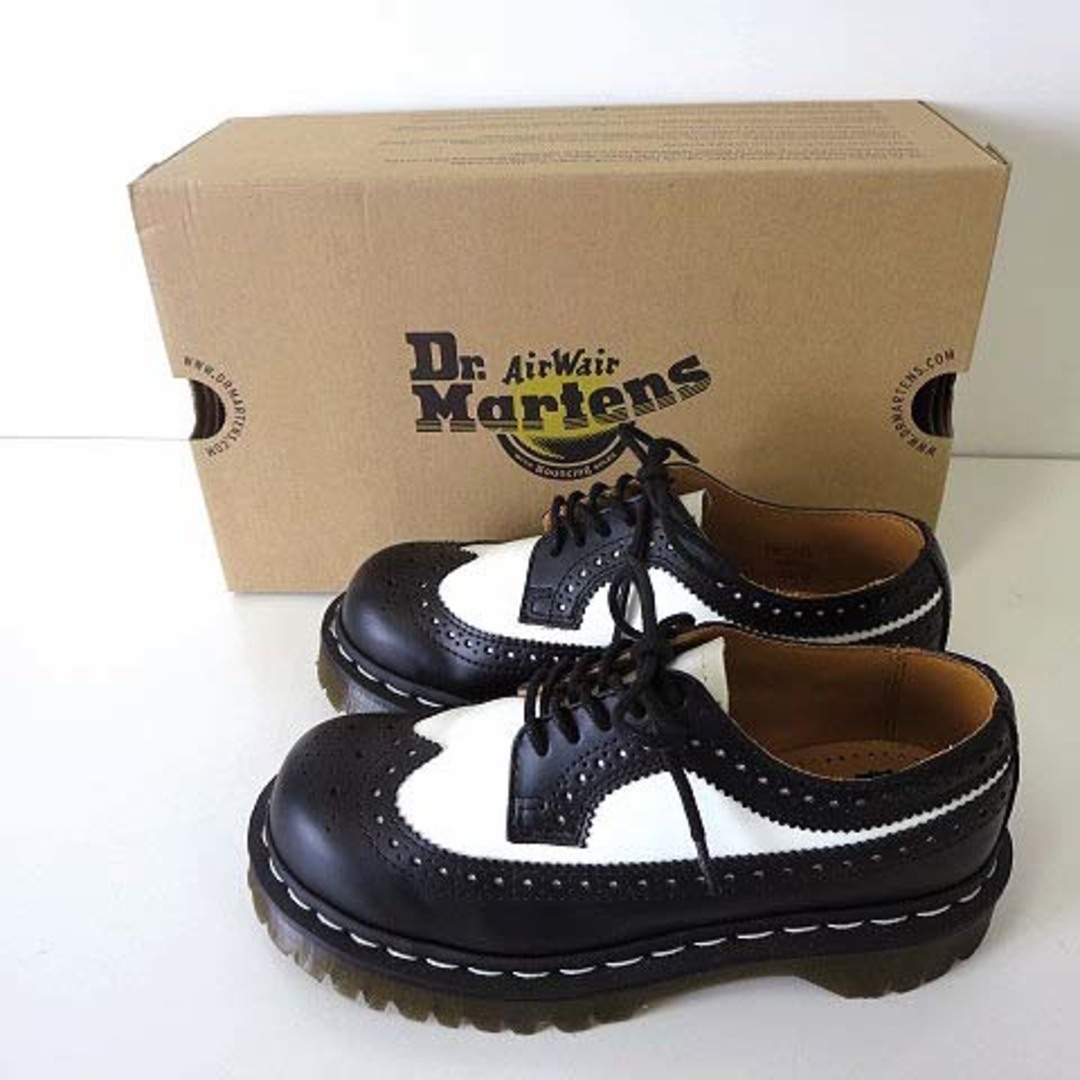 Dr.Martens(ドクターマーチン)のドクターマーチン 3989 ベックスブローグシューズ UK 3 黒 白 22cm レディースの靴/シューズ(その他)の商品写真