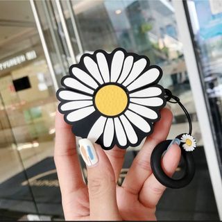 AirPodsPro シリコンケース　菊　お花　フラワー　オシャレ(ヘッドフォン/イヤフォン)