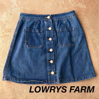 ローリーズファーム(LOWRYS FARM)の【ローリーズファーム】レディース　ラップデニムスカート　ボタン(ミニスカート)