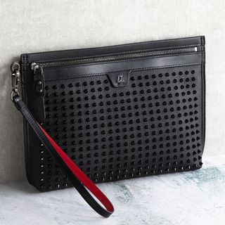 クリスチャンルブタン(Christian Louboutin)のクリスチャンルブタン/CHRISTIAN LOUBOUTIN バッグ メンズ CITYPOUCH クラッチバッグ BLACK/BLACK  1225143-0001-CM53 _0410ff(セカンドバッグ/クラッチバッグ)