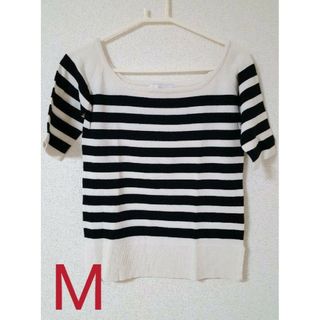 AZUL by moussy - 【最終値下げ】オフショルダー ニット プルオーバー　M