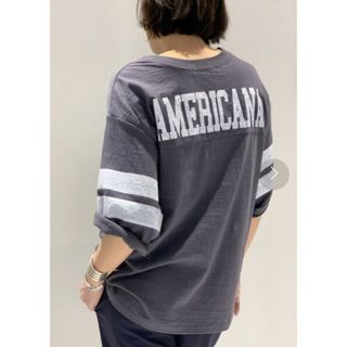 DEUXIEME CLASSE - AP STUDIO AMERICANA ボーイフレンド フットボールTシャツ