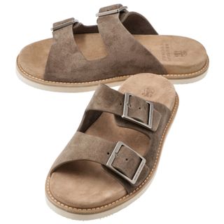 ブルネロクチネリ(BRUNELLO CUCINELLI)のブルネロ クチネリ/BRUNELLO CUCINELLI シューズ メンズ スライドサンダル MZUSILY235-0001 _0410ff(サンダル)