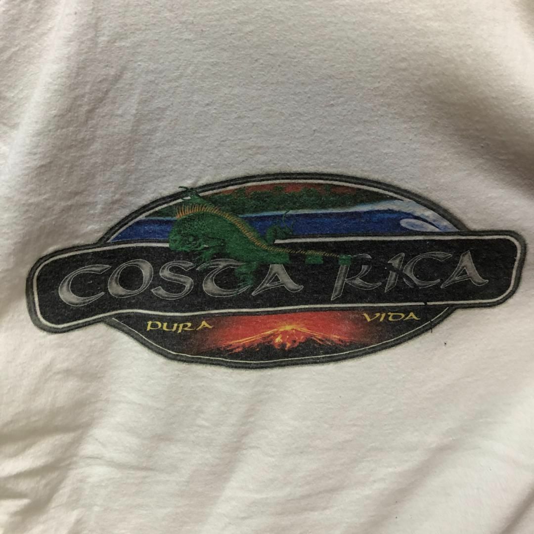 COSTA RICA トカゲ バックプリント 火山 海 Tシャツ メンズのトップス(Tシャツ/カットソー(半袖/袖なし))の商品写真