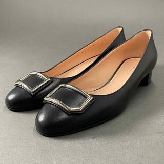 Bally - 2e13 【美品】 BALLY バリー PRALIA 30 レザーパンプス 39 1/2 ブラック イタリア製 シューズ