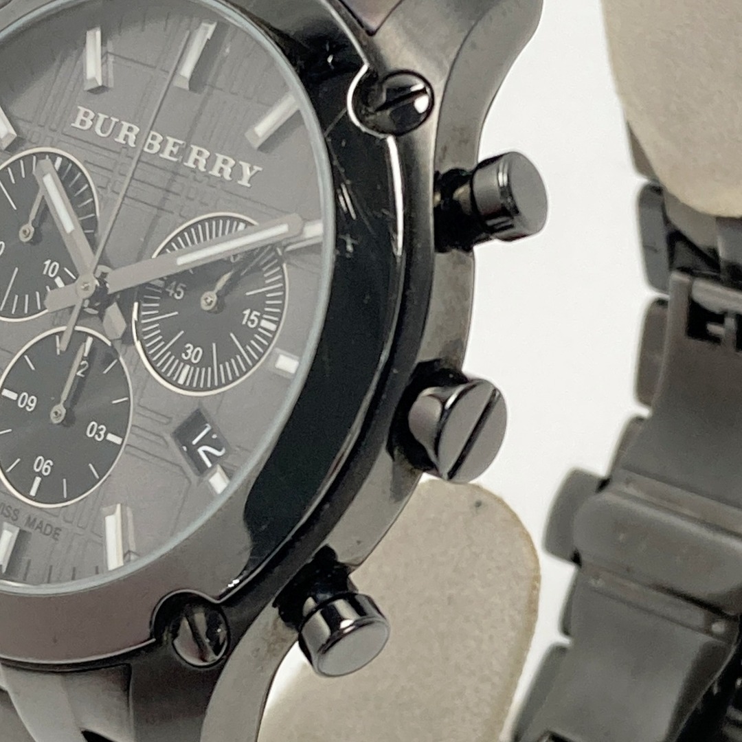 BURBERRY(バーバリー)の☆☆BURBERRY バーバリー ヘリテージ クロノグラフ BU1854 グレー クォーツ メンズ 腕時計 箱・取説有 Heritage メンズの時計(腕時計(アナログ))の商品写真