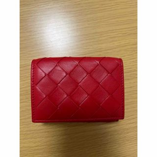 ボッテガヴェネタ(Bottega Veneta)のボッテガヴェネタ 美品 三つ折り財布 赤(財布)