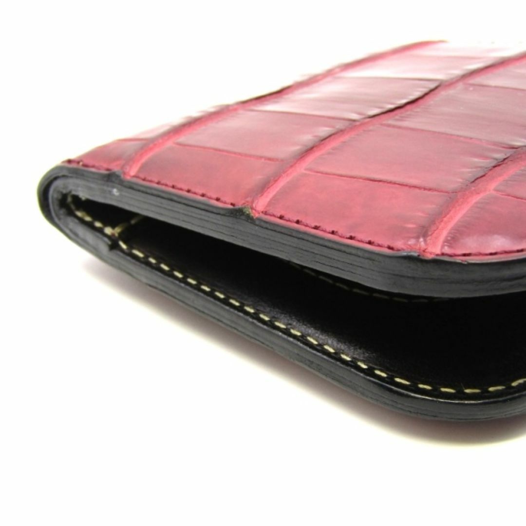 セブンセンス 二つ折財布 クロコダイル ポロサス 24003024 メンズのファッション小物(長財布)の商品写真
