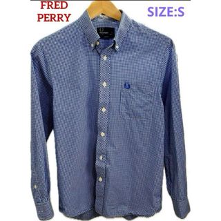 フレッドペリー(FRED PERRY)のフレッドペリー　ギンガムチェック　シャツ　FREDPERRY　ブルー　ホワイト(シャツ)