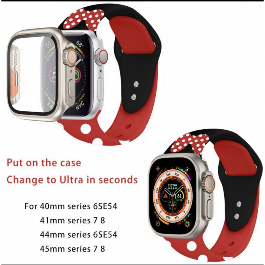 Apple Watch バンド　アップルウォッチ　ベルト　ディズニー　ミニー レディースのファッション小物(その他)の商品写真