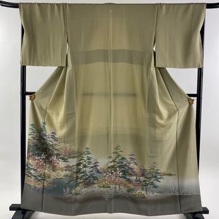 色無地 身丈161.5cm 裄丈68.5cm 正絹 美品 秀品 【中古】(着物)