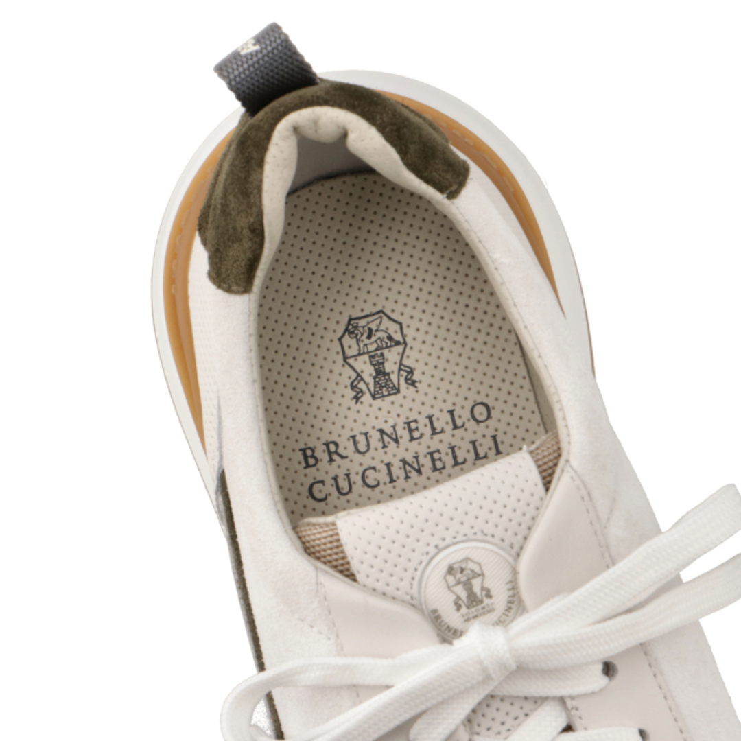 BRUNELLO CUCINELLI(ブルネロクチネリ)のブルネロ クチネリ/BRUNELLO CUCINELLI シューズ メンズ スエード×カーフスキン スニーカー MZUSNHO278-0006 _0410ff メンズの靴/シューズ(スニーカー)の商品写真