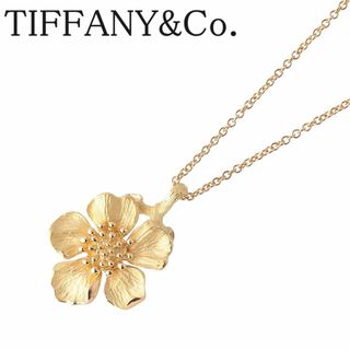 ティファニー(Tiffany & Co.)のティファニー ハナミズキ フラワー ネックレス 750YG 41cm 新品仕上げ済 TIFFANY【17006】(ネックレス)