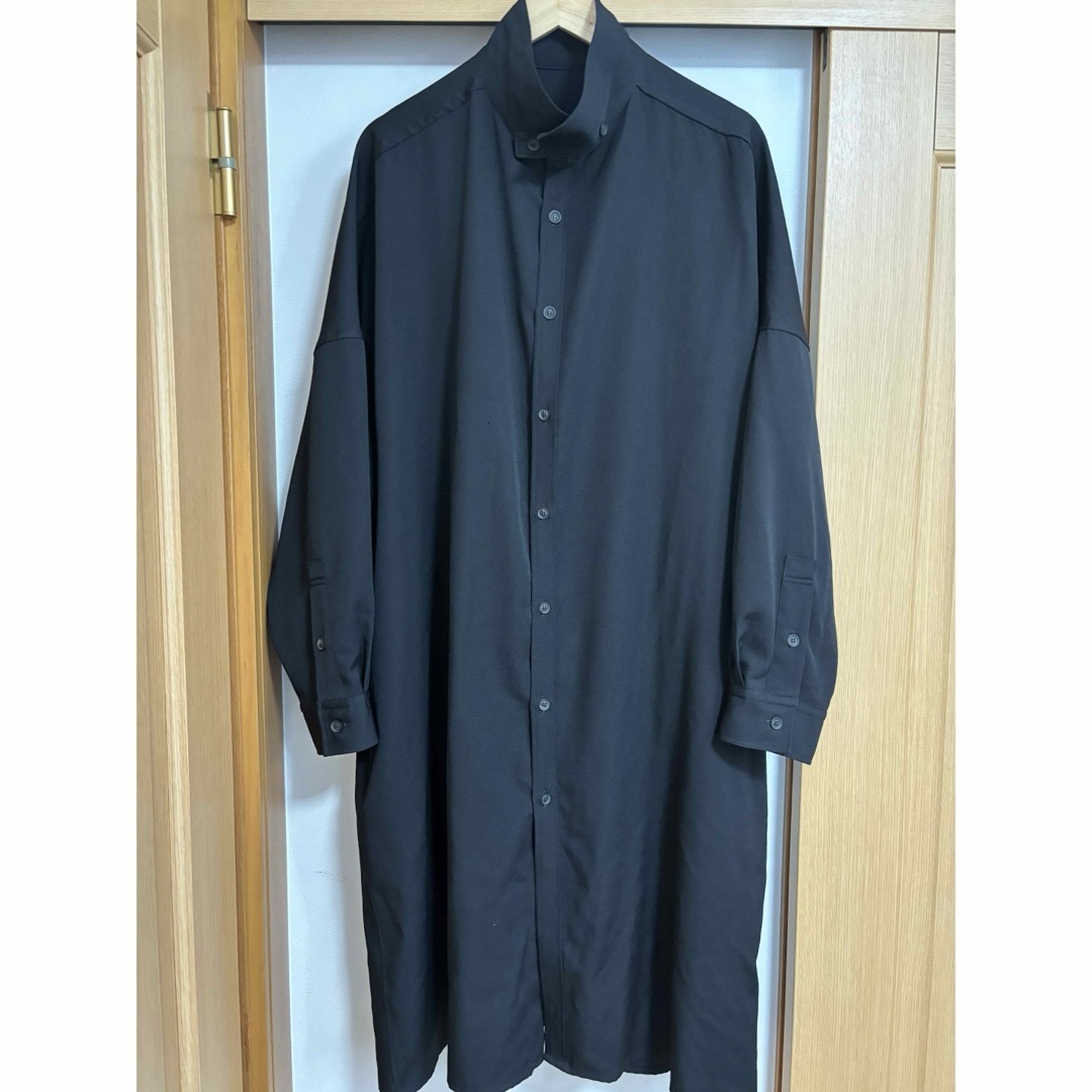 Yohji Yamamoto POUR HOMME(ヨウジヤマモトプールオム)のyohji yamamoto pour homme 19ss ウール シワギャバ メンズのトップス(シャツ)の商品写真