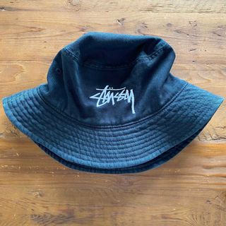 STUSSY - STUSSY ステューシー　バケットハット　帽子　黒　レディース　ブラック