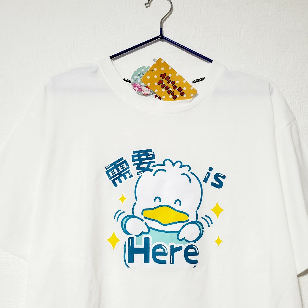 サンリオ(サンリオ)の新品 サンリオ Tシャツ アヒルのペックル 半袖 あひるのペックル レディースのトップス(Tシャツ(半袖/袖なし))の商品写真