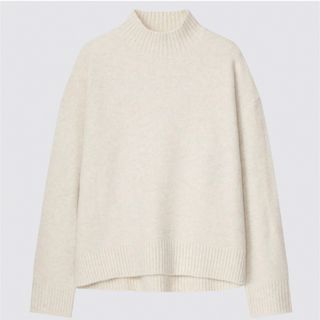 ユニクロ(UNIQLO)のスフレヤーンモックネックセーター　UNIQLO(ニット/セーター)