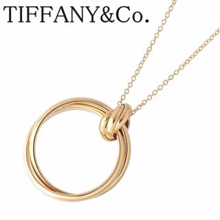 ティファニー(Tiffany & Co.)のティファニー パロマメロディ ネックレス Au750YG トップ幅23mm 48cm サークル フープ 新品仕上げ済 TIFFANY【15837】(ネックレス)