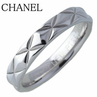 シャネル(CHANEL)のシャネル マトラッセ リング ミディアム #51 PT950 幅3.4mm 新品仕上げ済 CHANEL【17064】(リング(指輪))