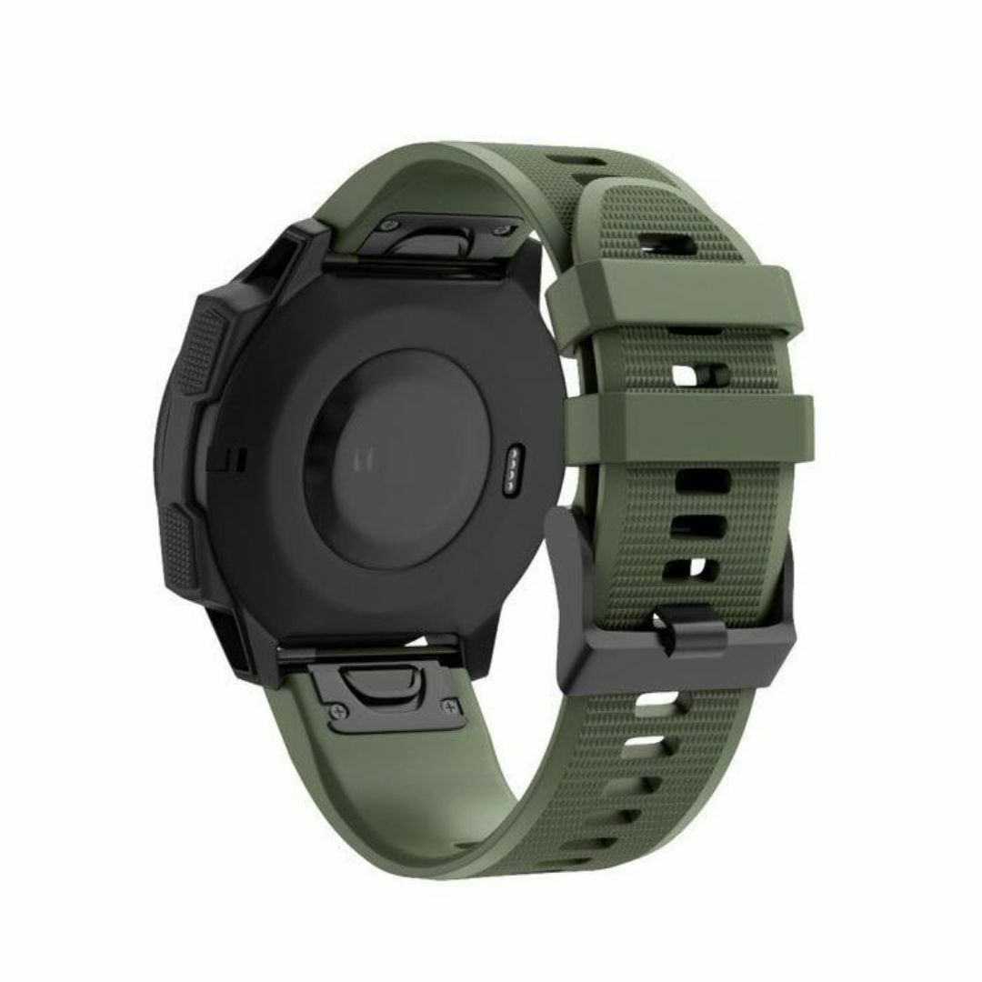 GARMIN ガーミン バンド 26mm アーミーグリーン 0002-47 メンズの時計(ラバーベルト)の商品写真