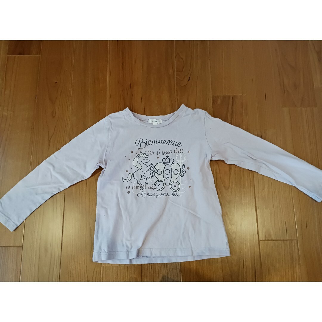 3can4on(サンカンシオン)の長袖シャツ　ユニコーン　Tシャツ キッズ/ベビー/マタニティのキッズ服女の子用(90cm~)(Tシャツ/カットソー)の商品写真